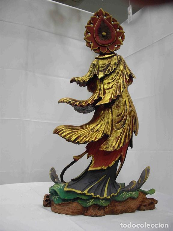 Antig&uuml;edades: KWAN YIN DE PIE DECOR 60CM - Foto 3