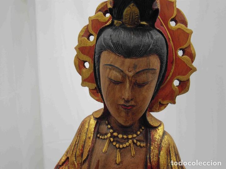 Antig&uuml;edades: KWAN YIN DE PIE DECOR 60CM - Foto 6