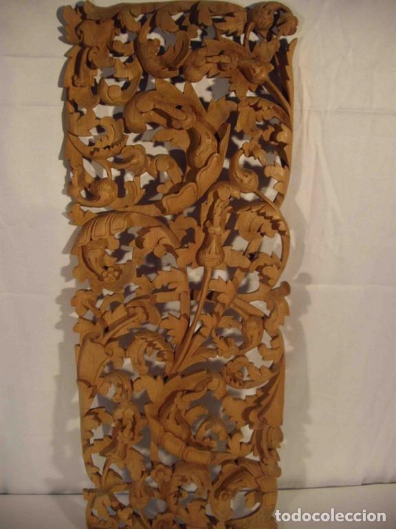 Antig&uuml;edades: PANEL TALLA MADERA 90 cm - Foto 2