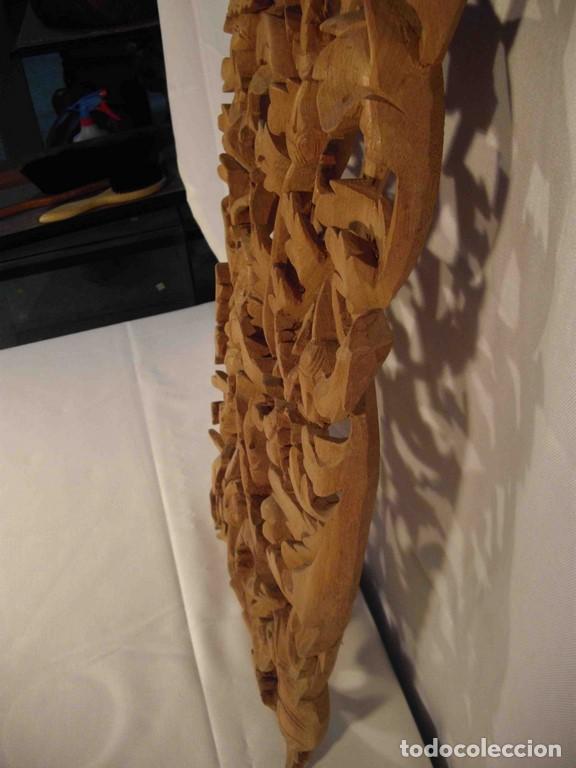 Antig&uuml;edades: PANEL TALLA MADERA 90 cm - Foto 5