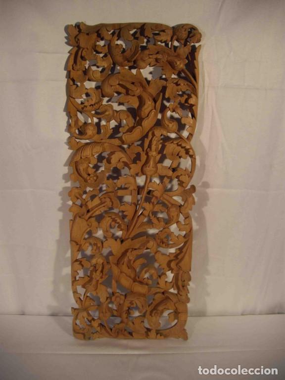 Antig&uuml;edades: PANEL TALLA MADERA 90 cm - Foto 1