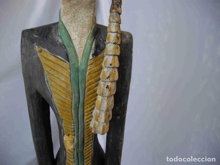 Antig&uuml;edades: MUJER DELGADA MADERA DIADEMA - Foto 5