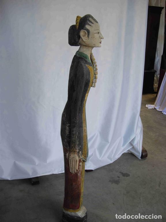 Antig&uuml;edades: MUJER DELGADA MADERA DIADEMA - Foto 7