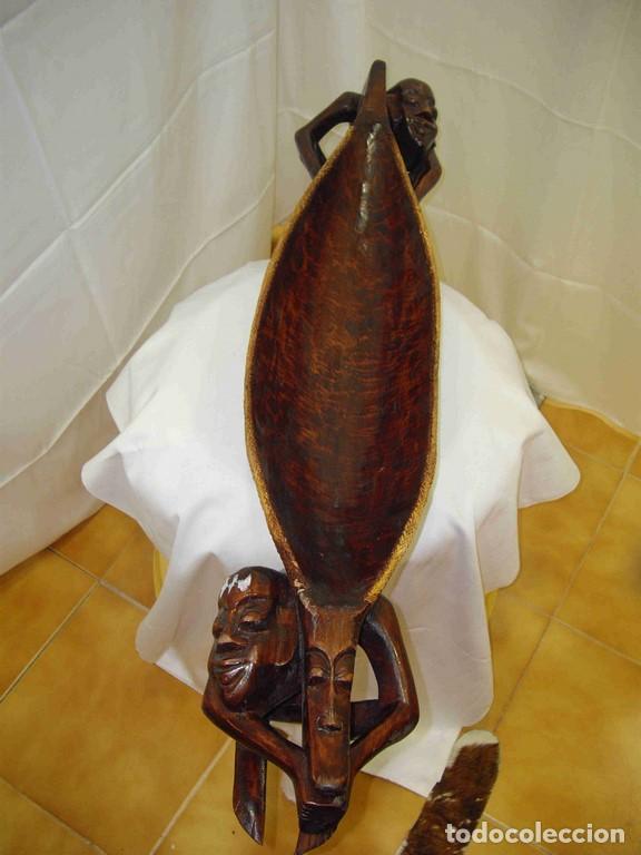 Antig&uuml;edades: CANOA TALLA DOS HOMBRES - Foto 2