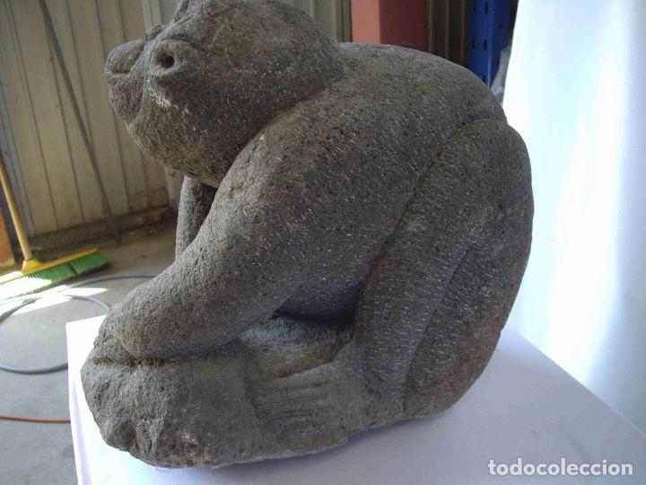 Antig&uuml;edades: FIGURA MONO PIEDRA - Foto 2