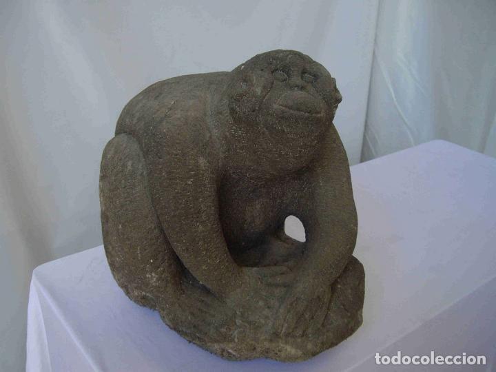 Antig&uuml;edades: FIGURA MONO PIEDRA - Foto 1