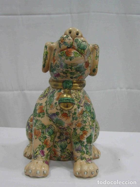 Antig&uuml;edades: FIGURA PERRO CHINO MEDIANO - Foto 1