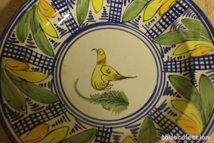 Antig&uuml;edades: plato de manises pajaro - Foto 4