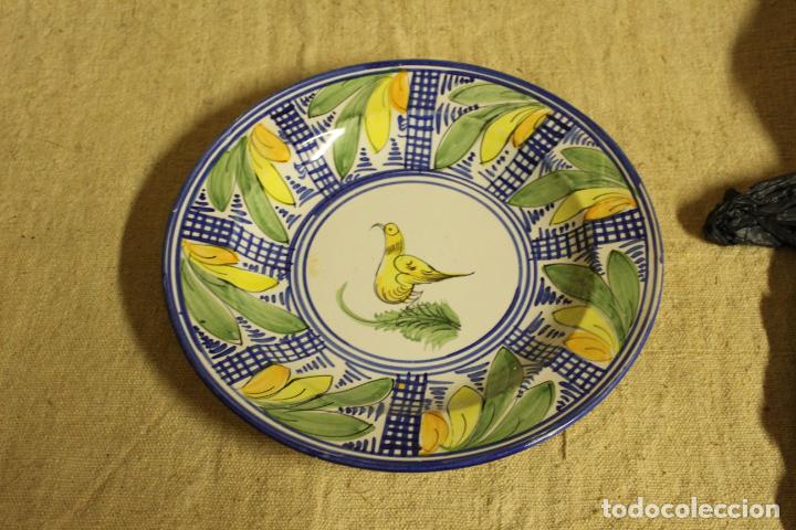 Antig&uuml;edades: plato de manises pajaro - Foto 1