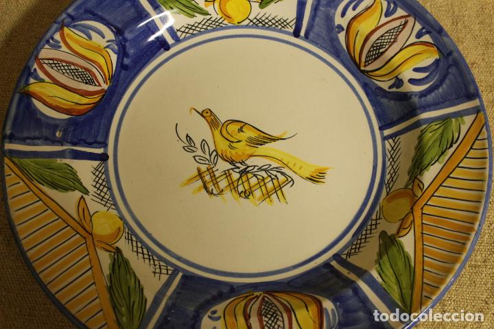 Antig&uuml;edades: plato de manises pajaro - Foto 4