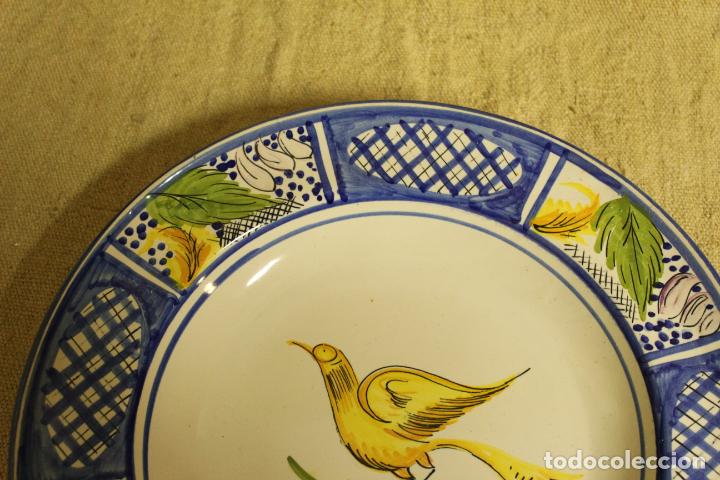 Antig&uuml;edades: plato de manises pajaro - Foto 3