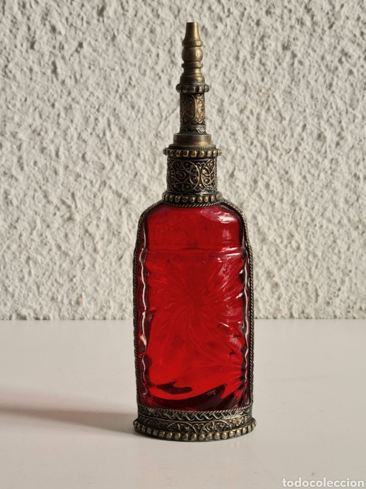 Oggetti Antichi: Antigua Botellita Cristal - Botella - Decoraci&oacute;n