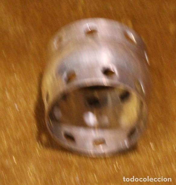Antig&uuml;edades: Servilletero, metal plateado, 4 cm - Foto 2