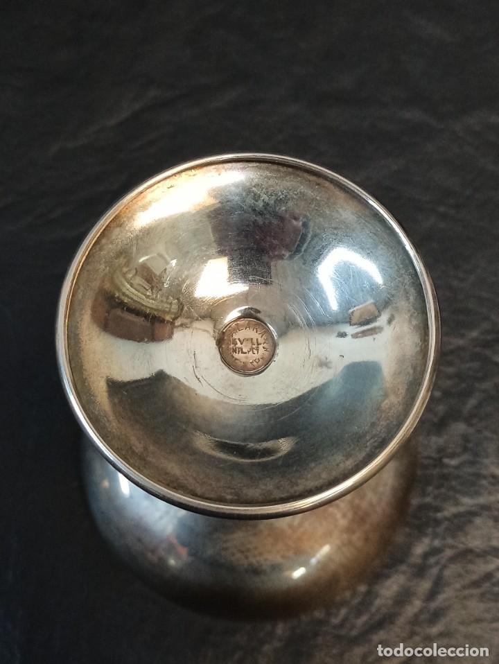 Antig&uuml;edades: 6 copas de metal para postre. C31 - Foto 7