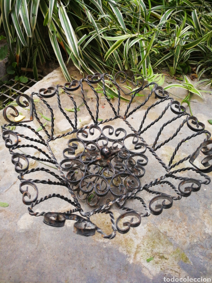 Antiques: ANTIGUO FRUTERO DE FORJA, 29X29CM.