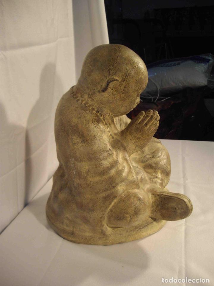 Antig&uuml;edades: FIGURA BARRO MONJE - Foto 4