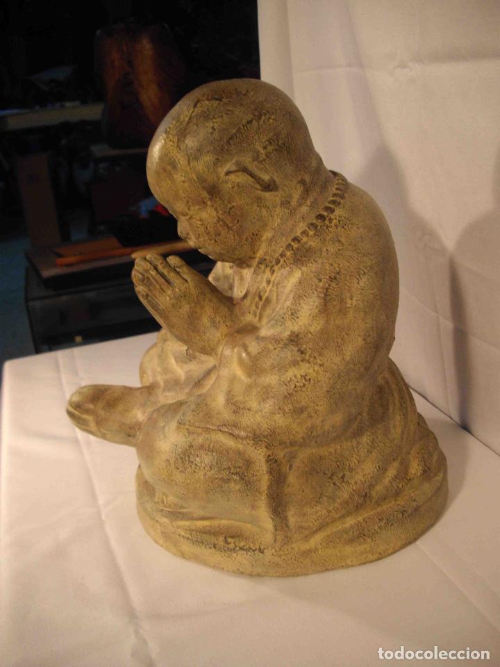 Antig&uuml;edades: FIGURA BARRO MONJE - Foto 5