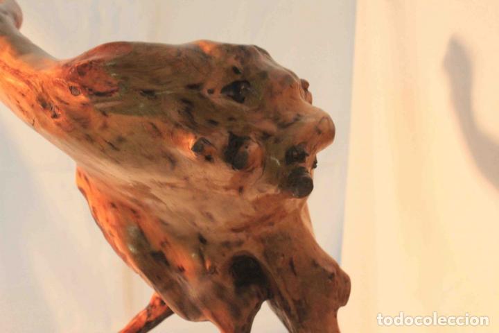 Antig&uuml;edades: FIGURA TALLA RAIZ AVE 74 - Foto 7