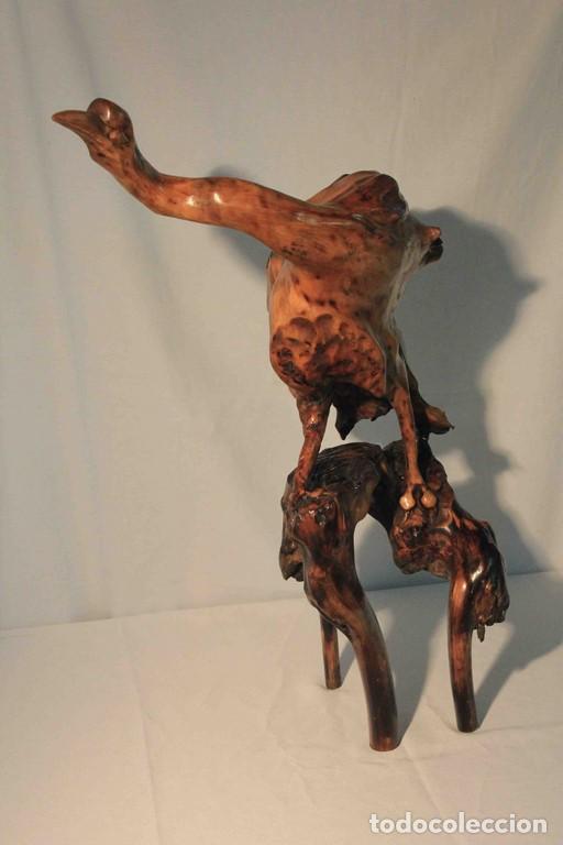 Antig&uuml;edades: FIGURA TALLA RAIZ AVE 74 - Foto 1