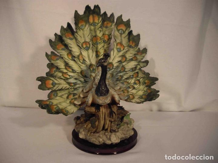Antig&uuml;edades: FIGURA RESINA PAVO REAL - Foto 1