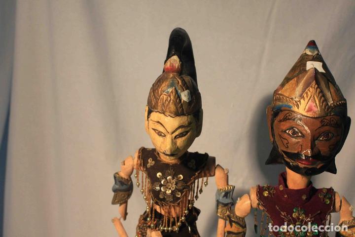 Antig&uuml;edades: PAREJA MARIONETAS INDONESIA - Foto 2