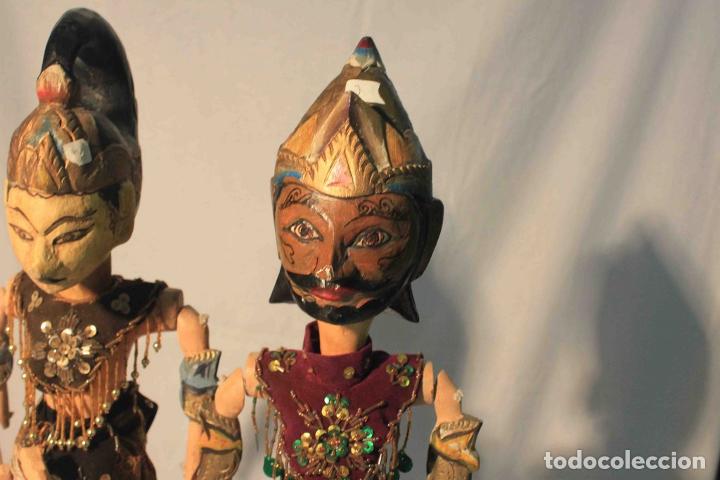 Antig&uuml;edades: PAREJA MARIONETAS INDONESIA - Foto 3