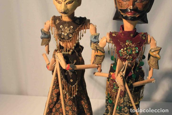 Antig&uuml;edades: PAREJA MARIONETAS INDONESIA - Foto 4