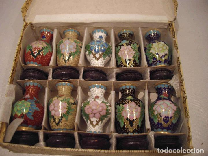 Antig&uuml;edades: SET 10 MINI JARRONES PEANA - Foto 1