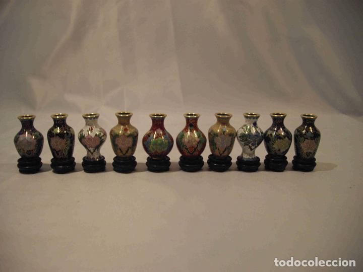 Antig&uuml;edades: SET 10 MINI JARRONES PEANA - Foto 2