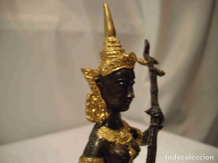 Antig&uuml;edades: FIGURA METAL BALINESA - Foto 6