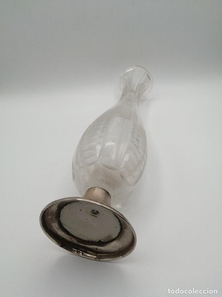 Antig&uuml;edades: Violetero cristal tallado y plata - Foto 5