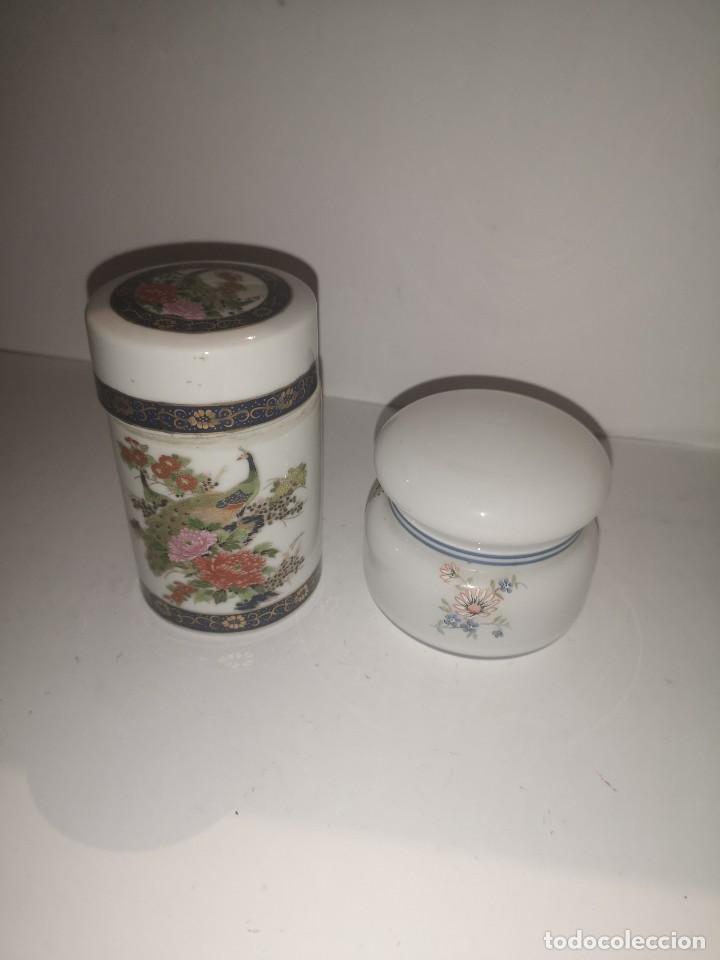 Antig&uuml;edades: Tarros de Opalina y porcelana - Foto 1