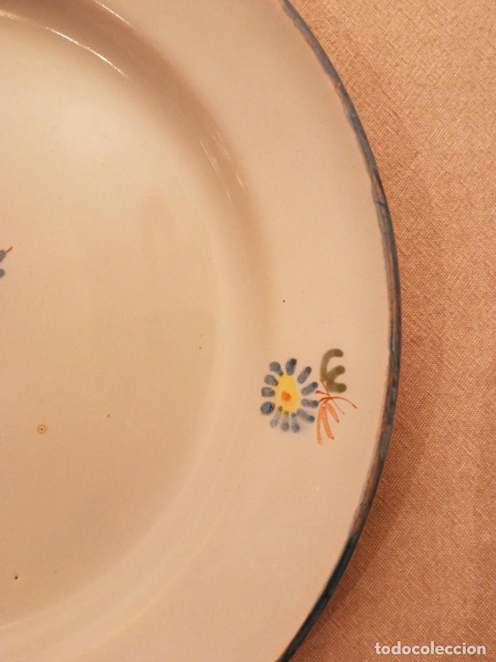 Antig&uuml;edades: Plato de Alcora, serie ramito - Foto 6