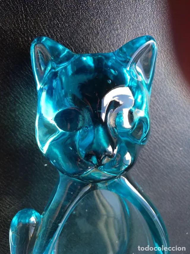 Antig&uuml;edades: Figura cristal Gato - Foto 1