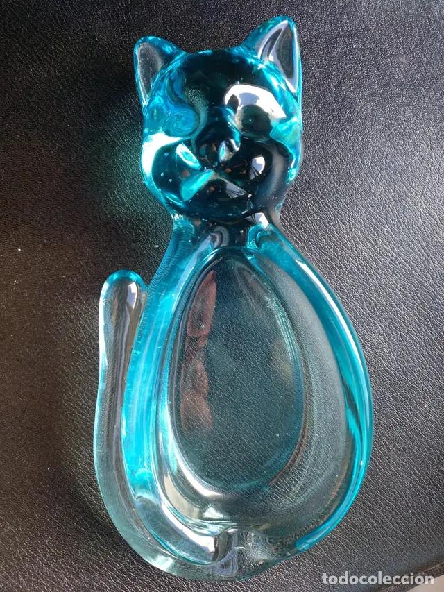 Antig&uuml;edades: Figura cristal Gato - Foto 3