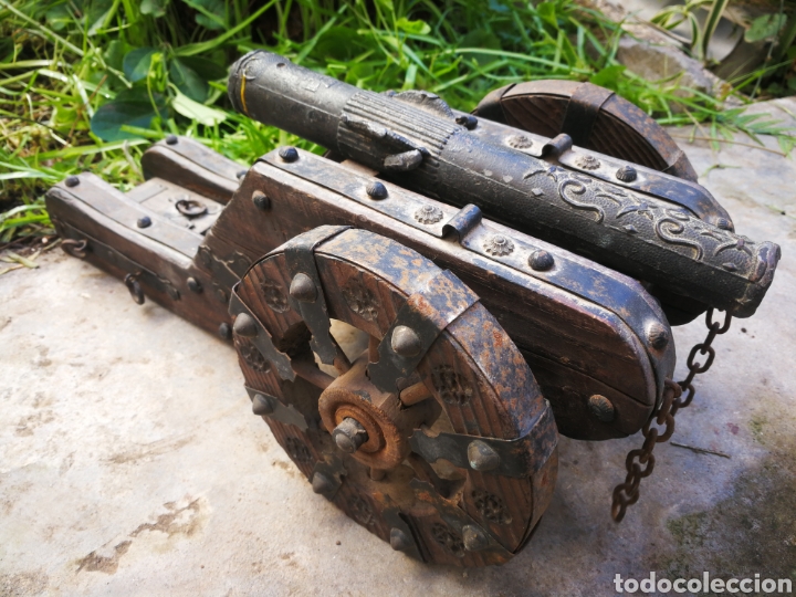 Oggetti Antichi: REPRODUCCI&Oacute;N CA&Ntilde;&Oacute;N ARTILLER&Iacute;A IMPERIAL CARLOS I, 35X18CM.