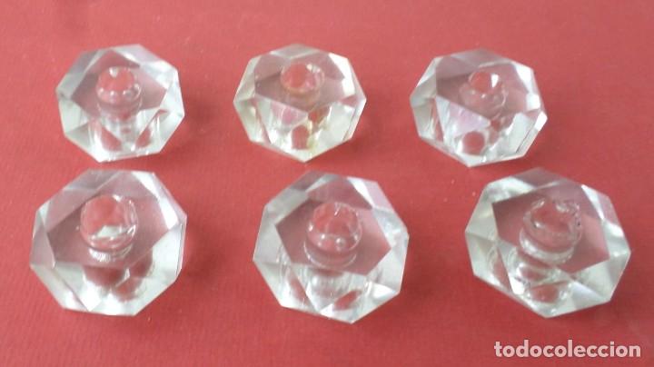 Antig&uuml;edades: 6 piezas de cristal de l&aacute;mpara - Foto 2