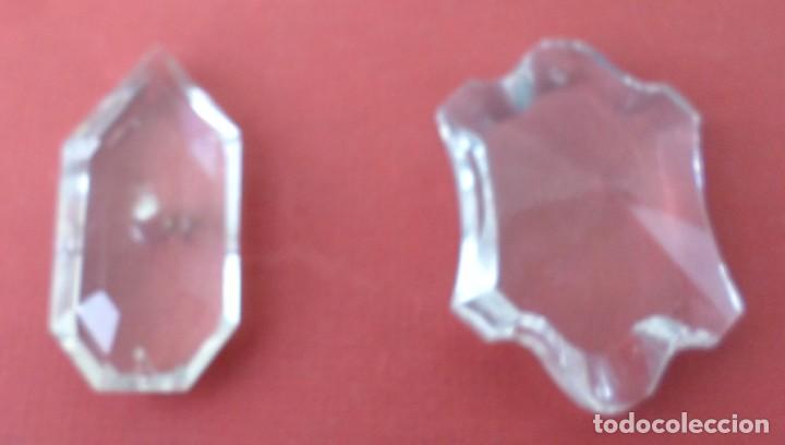 Antig&uuml;edades: 3 piezas de cristal de l&aacute;mpara - Foto 1