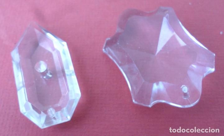 Antig&uuml;edades: 3 piezas de cristal de l&aacute;mpara - Foto 4