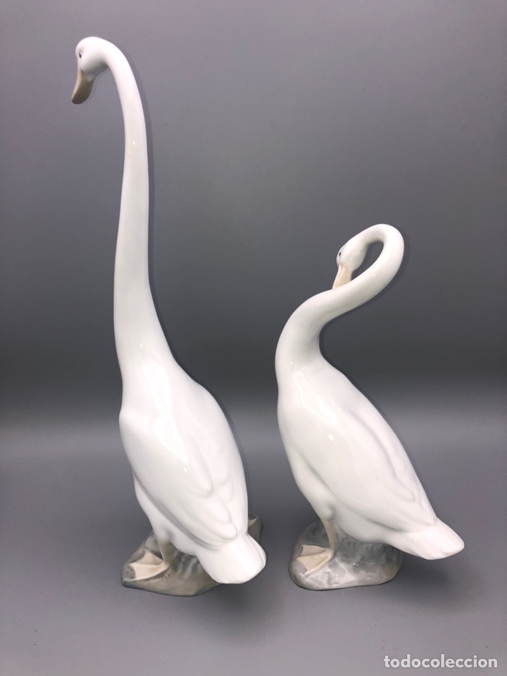 Antig&uuml;edades: REF: PP122 y PP132 &ldquo;PAREJA DE CISNES&rdquo; LLADR&Oacute; - Foto 6