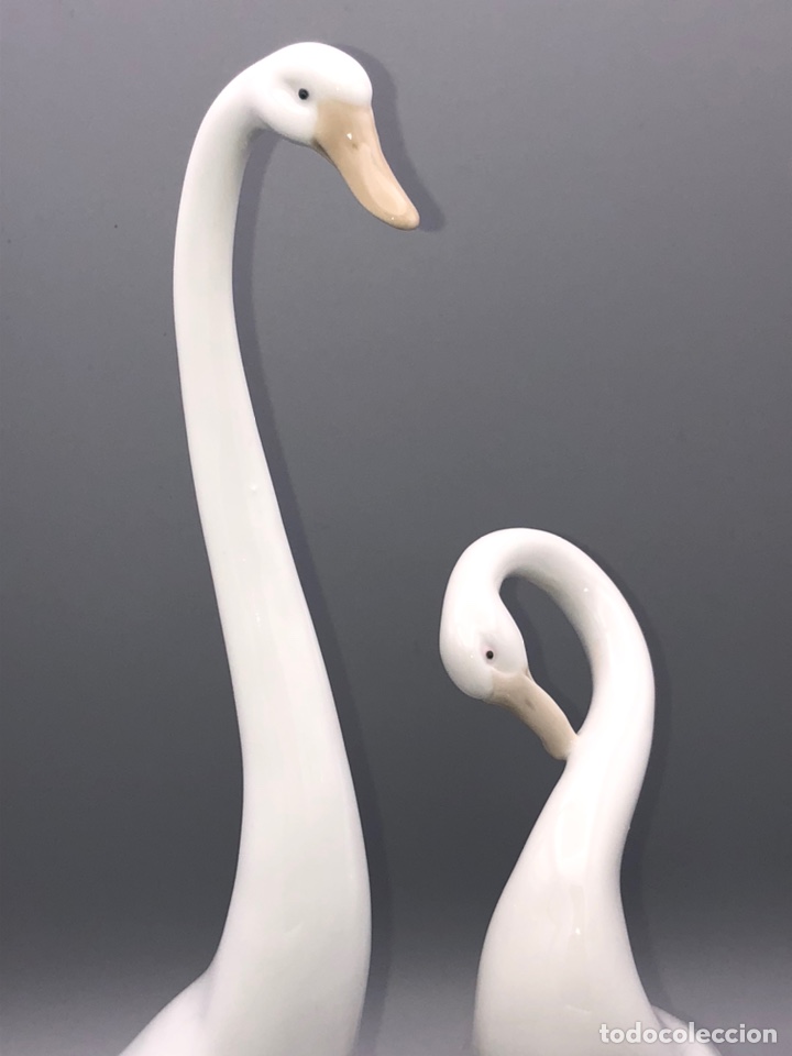 Antig&uuml;edades: REF: PP122 y PP132 &ldquo;PAREJA DE CISNES&rdquo; LLADR&Oacute; - Foto 10