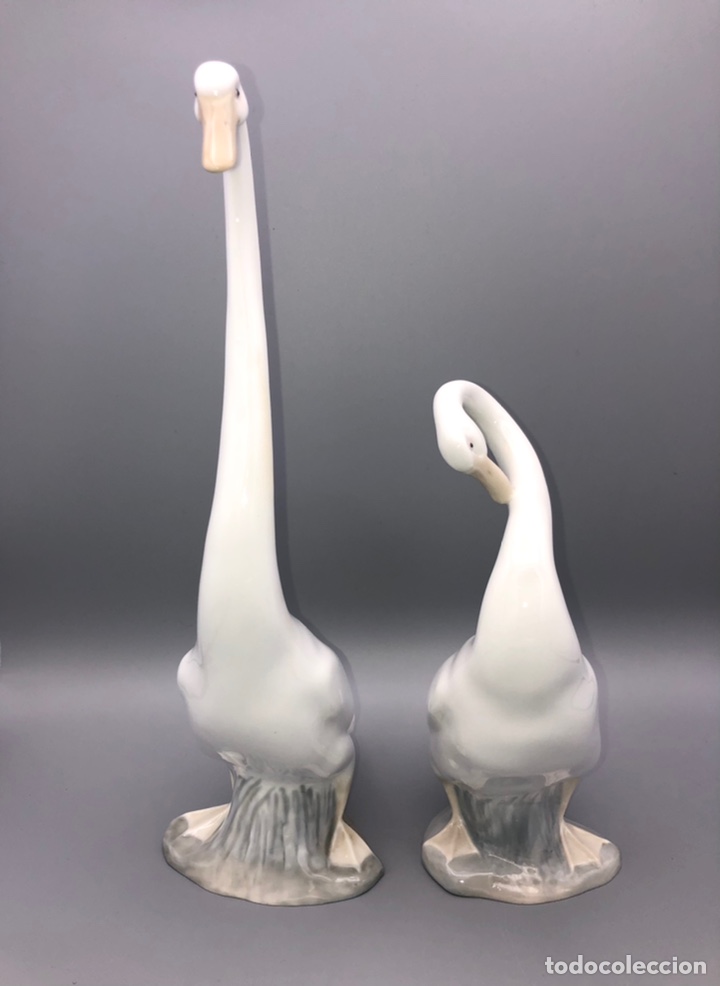Antig&uuml;edades: REF: PP122 y PP132 &ldquo;PAREJA DE CISNES&rdquo; LLADR&Oacute; - Foto 3
