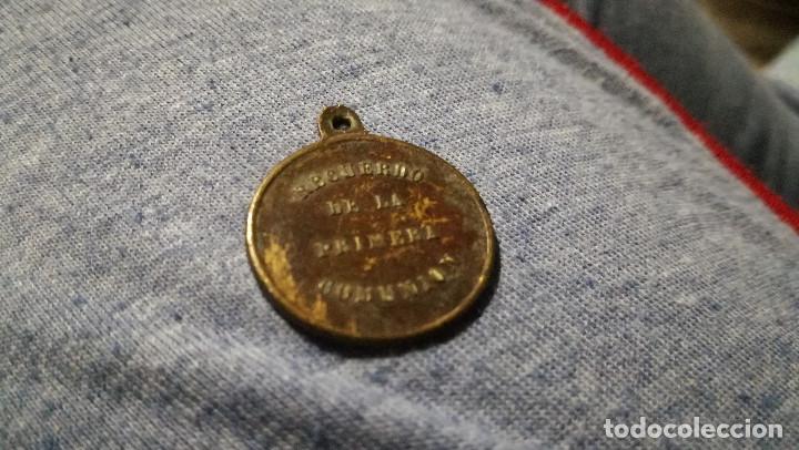Antig&uuml;edades: ANTIGUA MEDALLA RDO PRIMERA COMUNION - Foto 2
