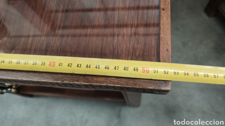 Antig&uuml;edades: MESITAS DE MADERA CON CRISTAL - Foto 11