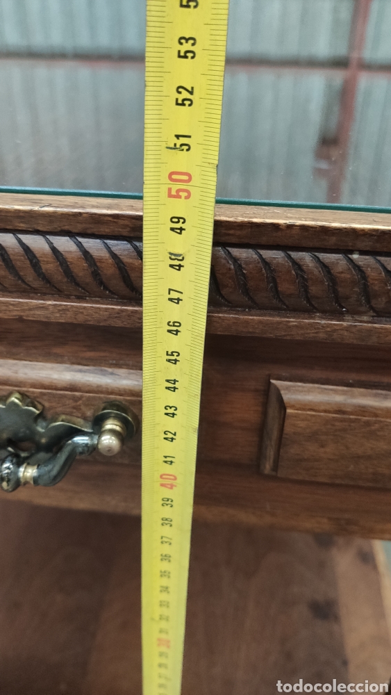 Antig&uuml;edades: MESITAS DE MADERA CON CRISTAL - Foto 12