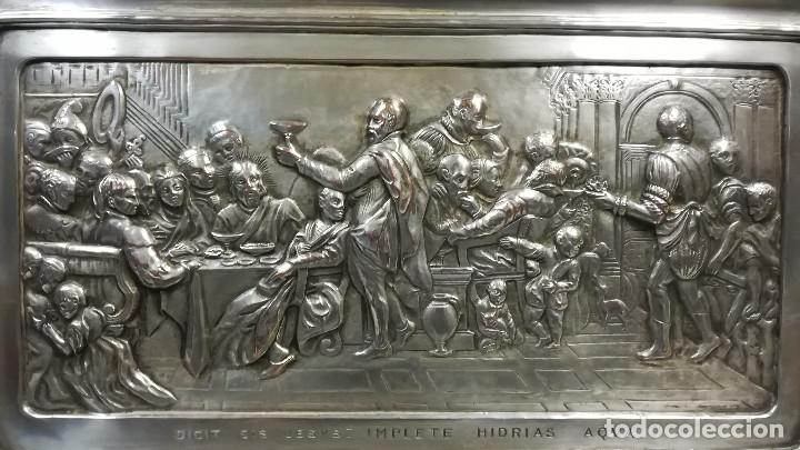 Antig&uuml;edades: BAJORRELIEVE DE METAL LAS BODAS DE CAN&Aacute; - Foto 5