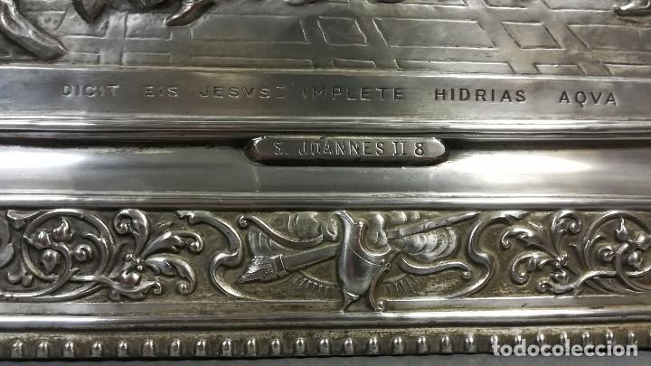 Antig&uuml;edades: BAJORRELIEVE DE METAL LAS BODAS DE CAN&Aacute; - Foto 6