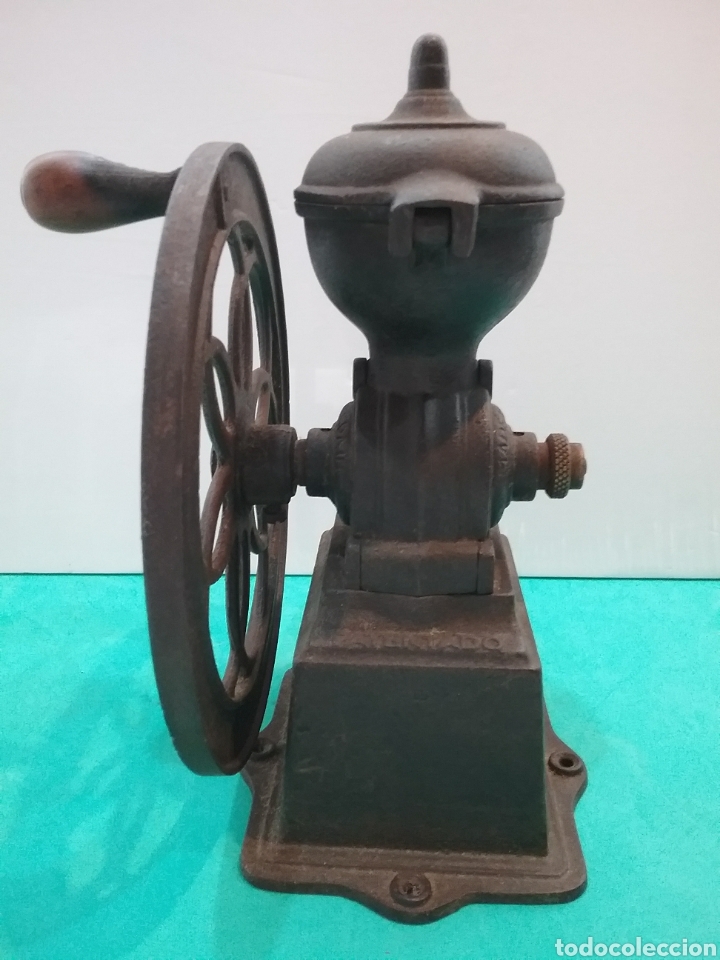 Antig&uuml;edades: Molinillo de caf&eacute; rueda lateral marca JMF. Espa&ntilde;a - Foto 6
