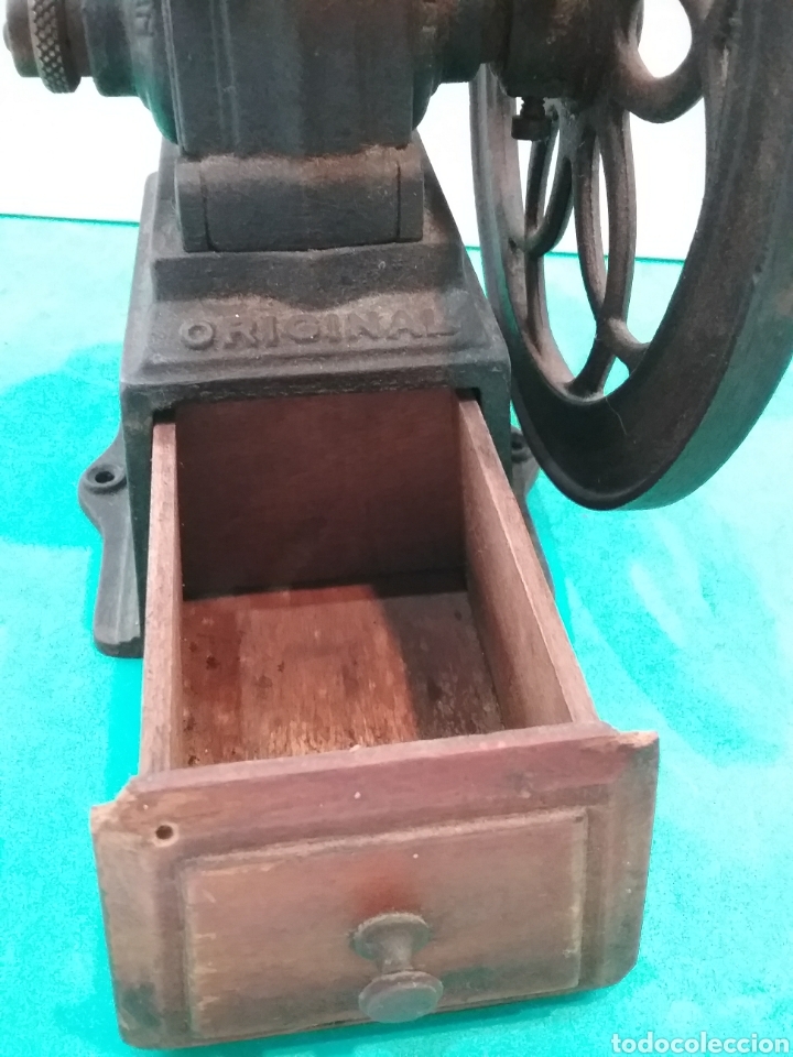 Antig&uuml;edades: Molinillo de caf&eacute; rueda lateral marca JMF. Espa&ntilde;a - Foto 9