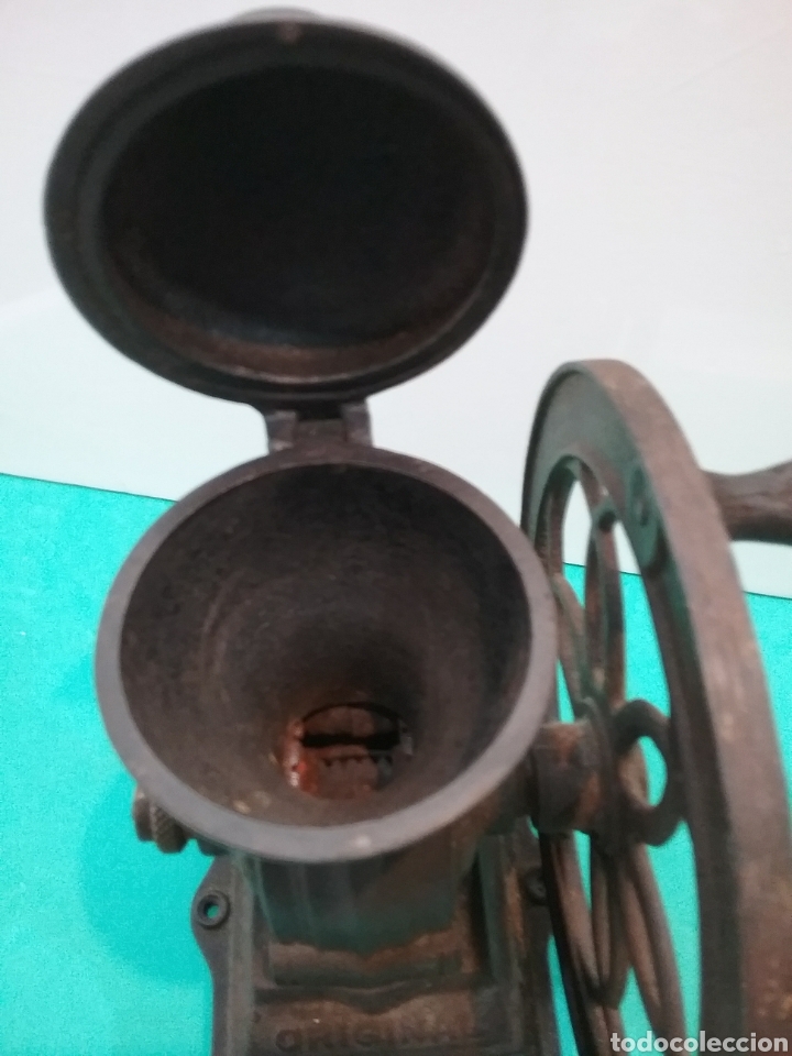 Antig&uuml;edades: Molinillo de caf&eacute; rueda lateral marca JMF. Espa&ntilde;a - Foto 10